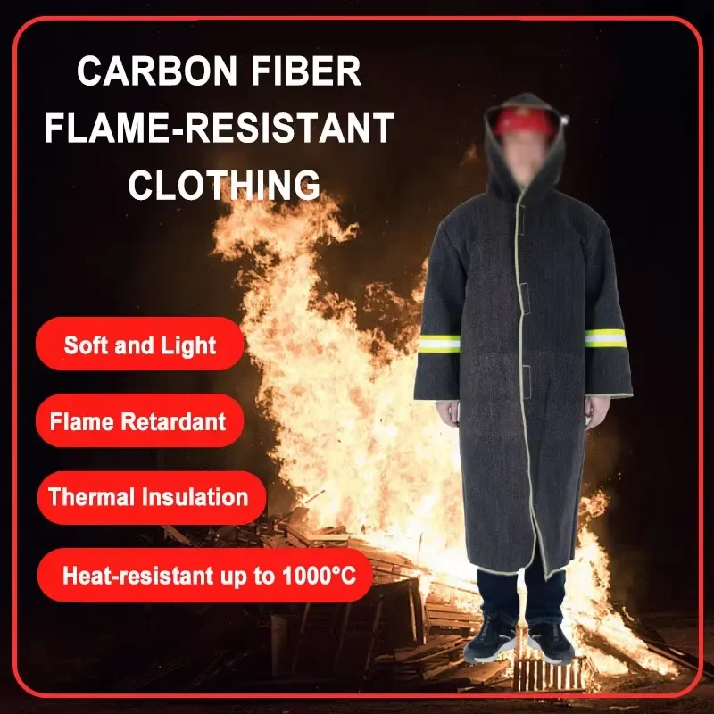 High Temperature Resistant Home Protection Apparel Insulated Fire Escape Suit Emergency Fireproof Clothing