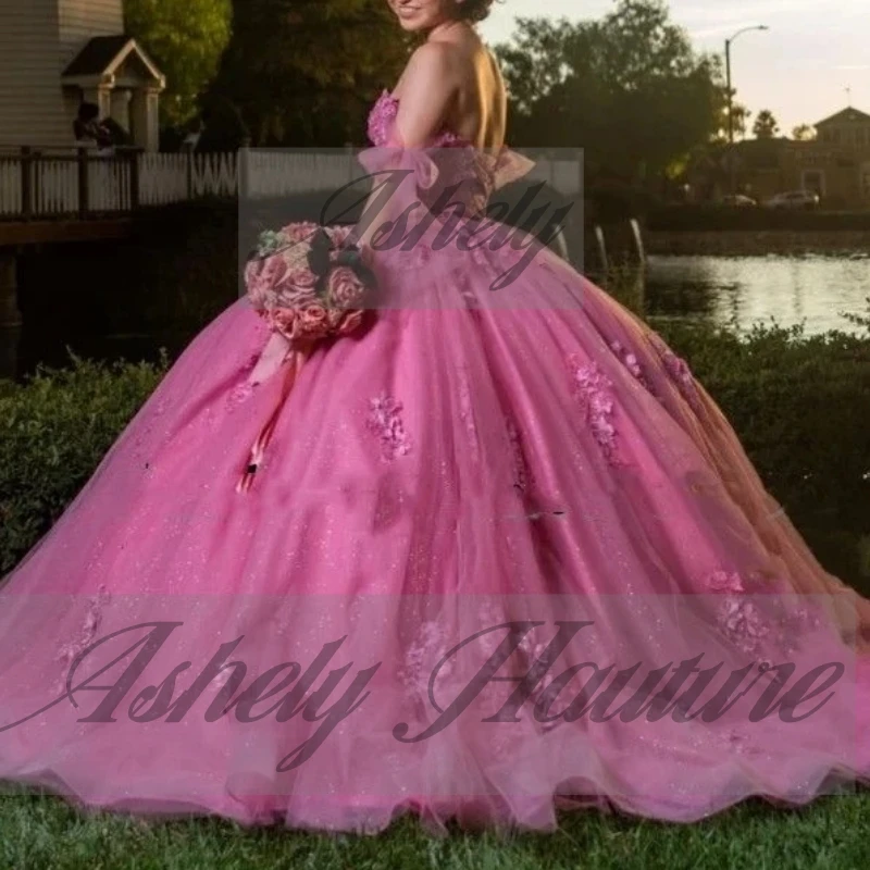 A3159 Meksykańskie Sukienki na Bal Maturalny dla Kobiet, Specjalne Okazje, Koronkowe Aplikacje, Bufiaste Tiulowe Sukienki na Urodziny, Quinceanera, Sukienka 15, Personalizowane