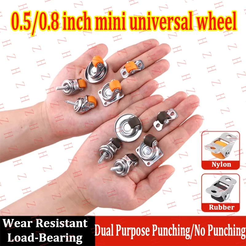 

Универсальные мини-колеса U+ 0.5/0.8 дюйма из нейлона/резины для легкой мебели【Оптовые продажи, сообщите продавцам】