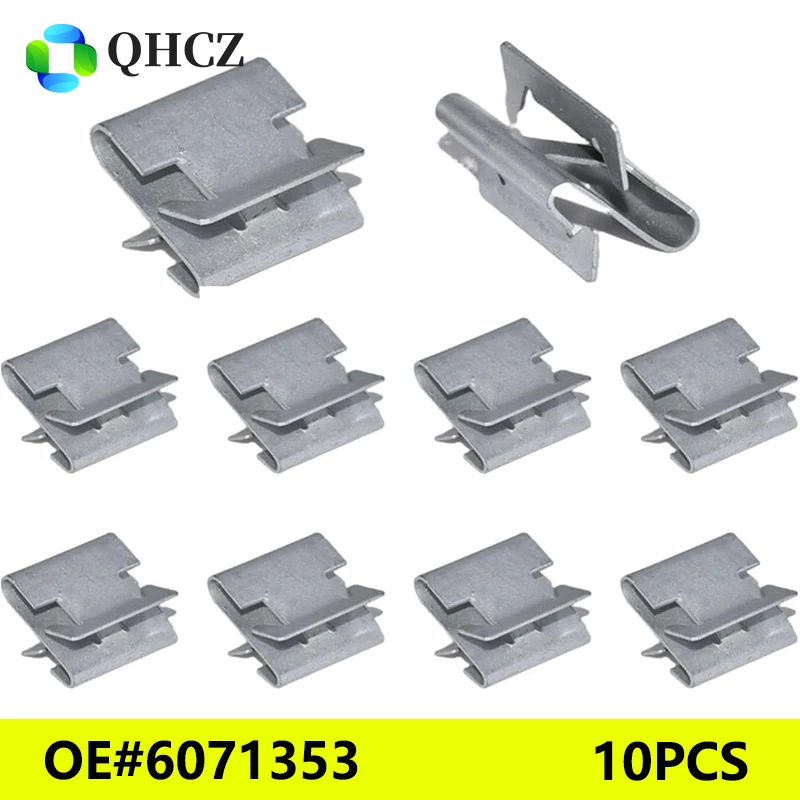 Image of 10 Stück OE # 6071353 Metallclip für das Armaturenbrett der Innenverkleidung für das Armaturenbrett für Fahrzeuge – Clips für die Kfz-Zierverkleidung