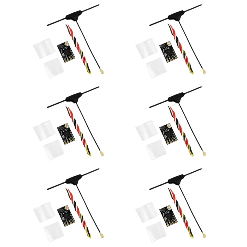 

N93R 6PCS ELRS 2.4Ghz Receiver NANO Expresslrs Receiver With T-Type Antenna Support Wifi Upgrade For FPV RC Long Range Drone