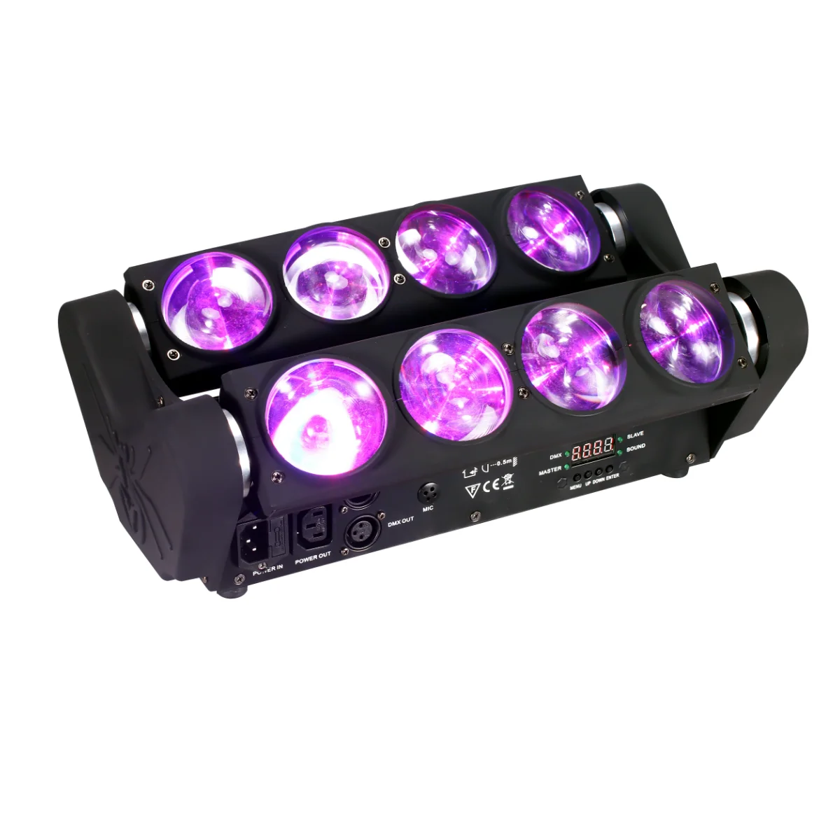 Imagem -03 - Rgbw Led Moving Head Light 8x15w 4in dj Bar Strobe Efeitos de Palco Aranha Luz