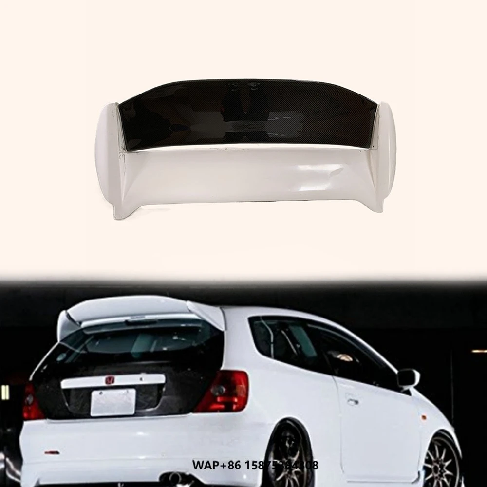 

For 02-05 Civic EP3 MU Style Hatchback Roof Spoiler Partial Carbon Blade