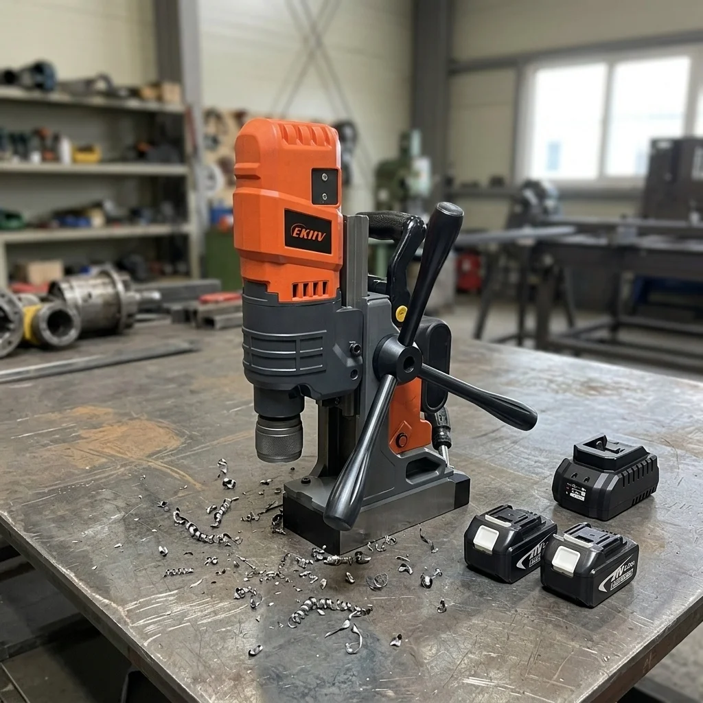 EKIIV MW-50Y 1300W Battery Operated Brushless High Quality Mini Magnetic Drilling Machine with CE Certified