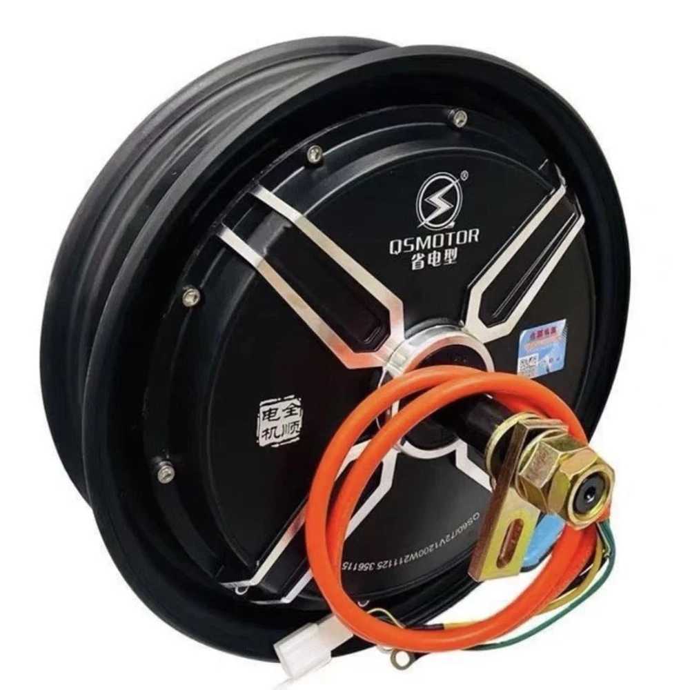 QS 10 inch Motor 60V 72V/1000W-3000W Brushless DC Hub Motor For Electric Scooter Rear Wheel Drum Brake/Disc Brake DIY Fitting