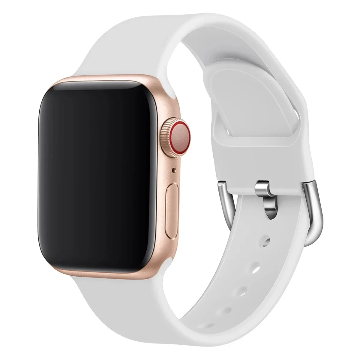 Silikon band für Apple Watch 44mm 45mm 40mm 41mm 38mm 42mm 49mm Sporta rmband für iwatch Serie Ultra 9 8 7 se 6 5 4 3 2 1