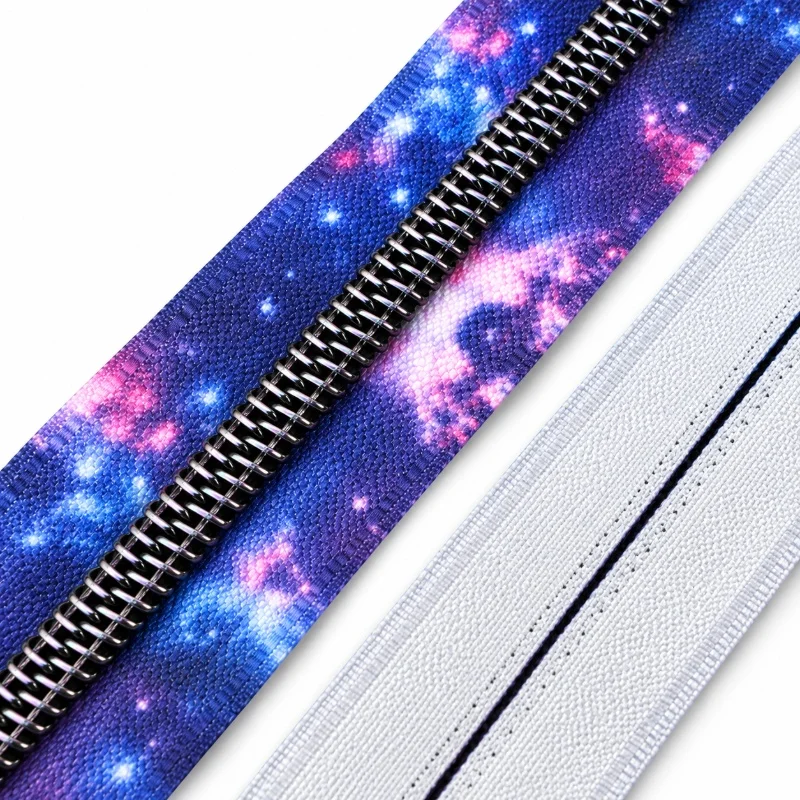 1/2/5/10/20M 5# Nylon Zipper Tape Garment Pocket Decorative Coil Closure Cuttable Sewing Zip Repair Clothing Craft Accessories