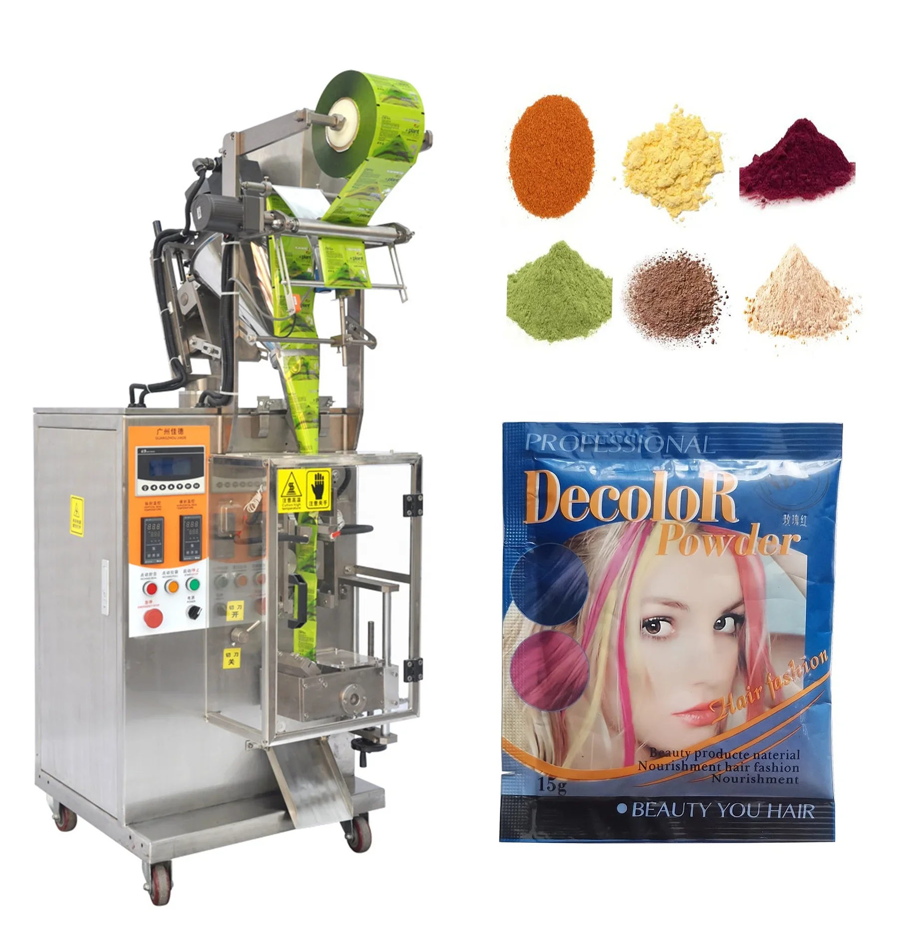 Automatic Powder Sachet Packing Machine MIlk Spice Powder Packaging machine