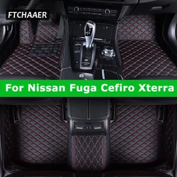 FTCHAAER Custom Car Floor Mats For Nissan Fuga Cefiro Xterra Serena Auto Carpets Foot Coche Accessorie