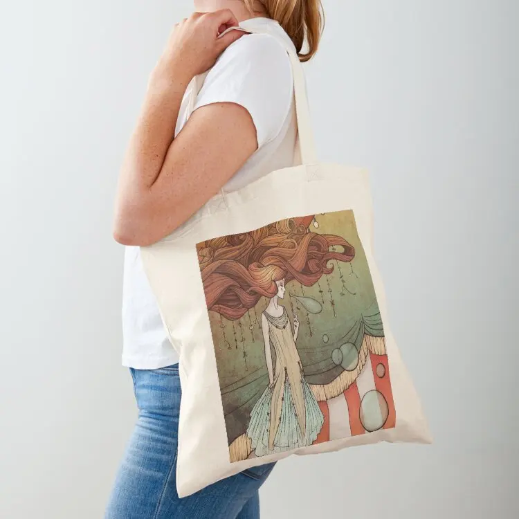 

The tight-rope walker Tote Bag tote bag men's Women's shopper bag Fabric cloth woman
