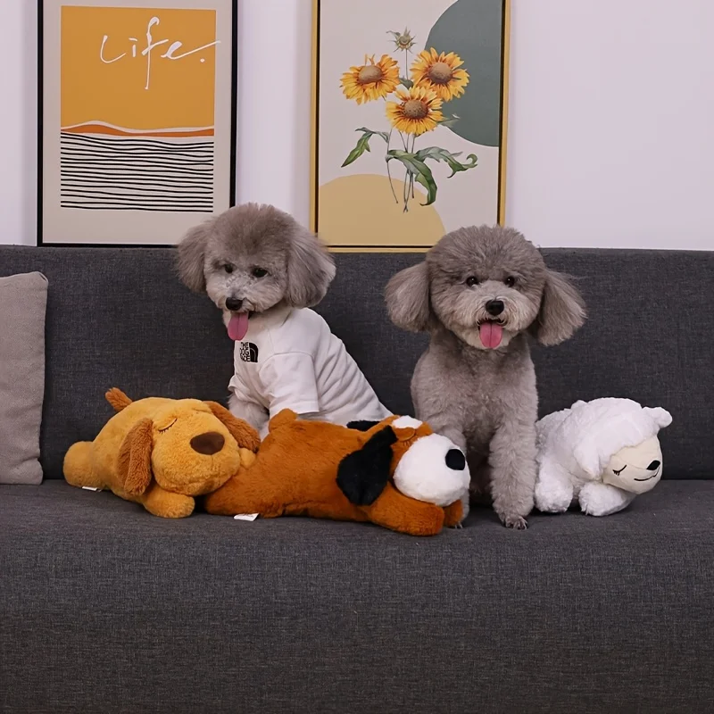 

Heartbeat Dog Toy PP Plastic Plush Pet Doll Suitable for Small, Medium, and Large Dogs to Sleep (Battery Free)