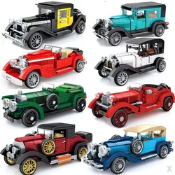 2023 new City Technique Racing classic Vintage Car Speed Champions Sport Building Brick Super Racers Great Vehicles Sembo Blocks