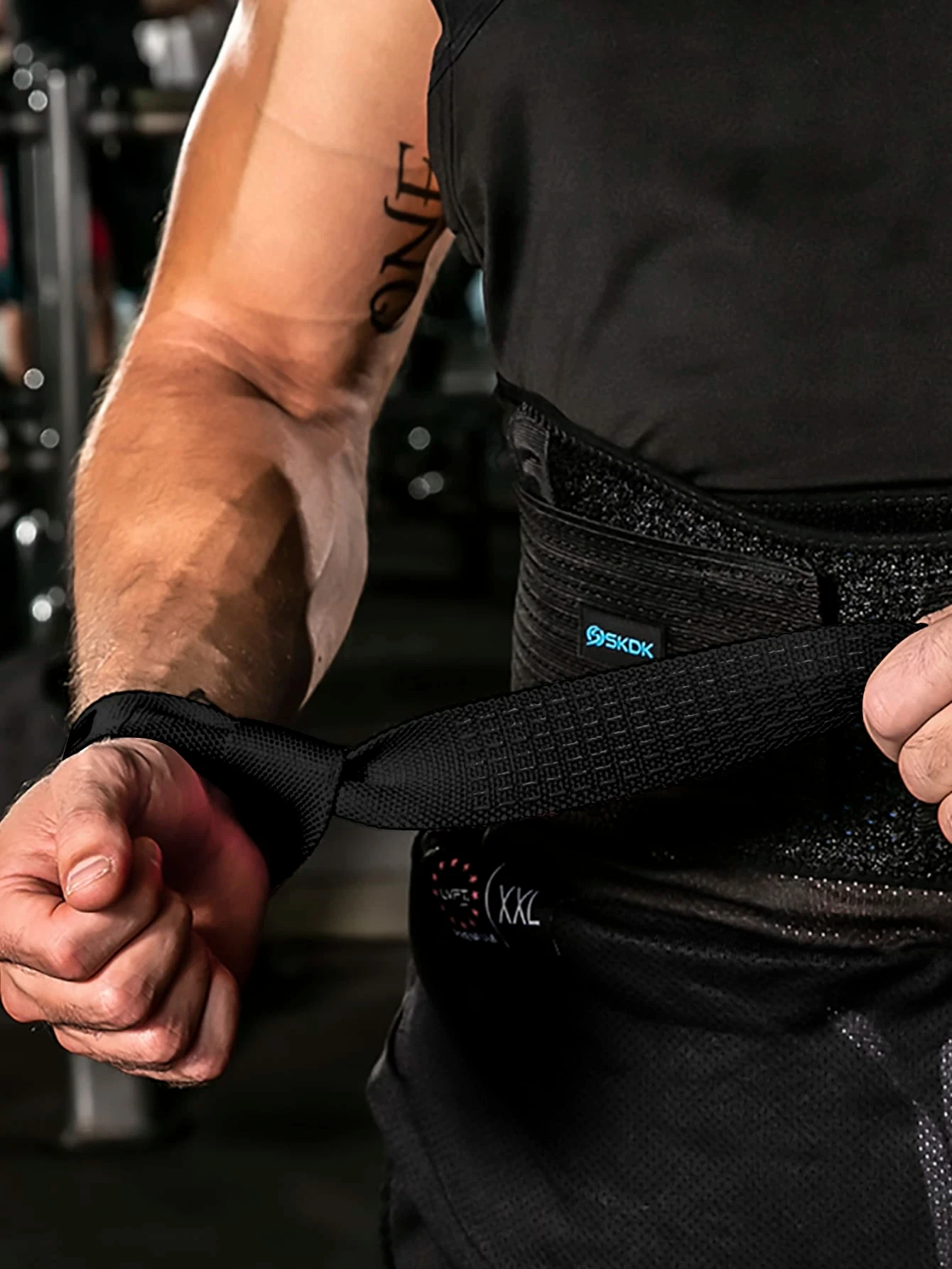 1 Paar Gewichtheber-Handgelenkbandagen - Handgelenkbandagen für Gewichtheben | Fitness-Handgelenkbandagen mit zusätzlicher Griffunterstützung für Krafttraining – Detail 2