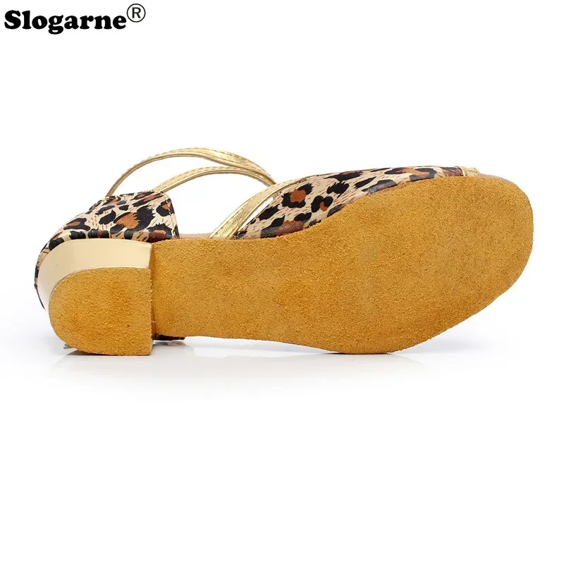 Wysokiej jakości buty do tańca halowego dla dzieci, nowe, na obcasie 3,5 cm, buty do tańca latynoamerykańskiego, nowoczesnego, damskie buty do jazzu, tanga, walca, sandały do tańca towarzyskiego.