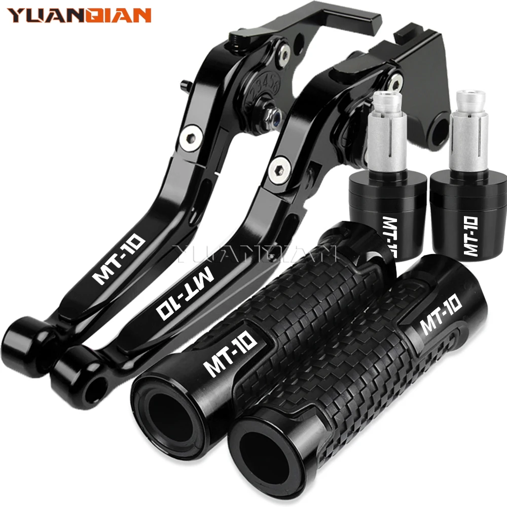 For YAMAHA MT10 MT-10 MT 10 2016-2027 2026 2025 2024 Motorcycle Accessories Adjustable Brake Clutch Levers Handlebar Grips Ends
