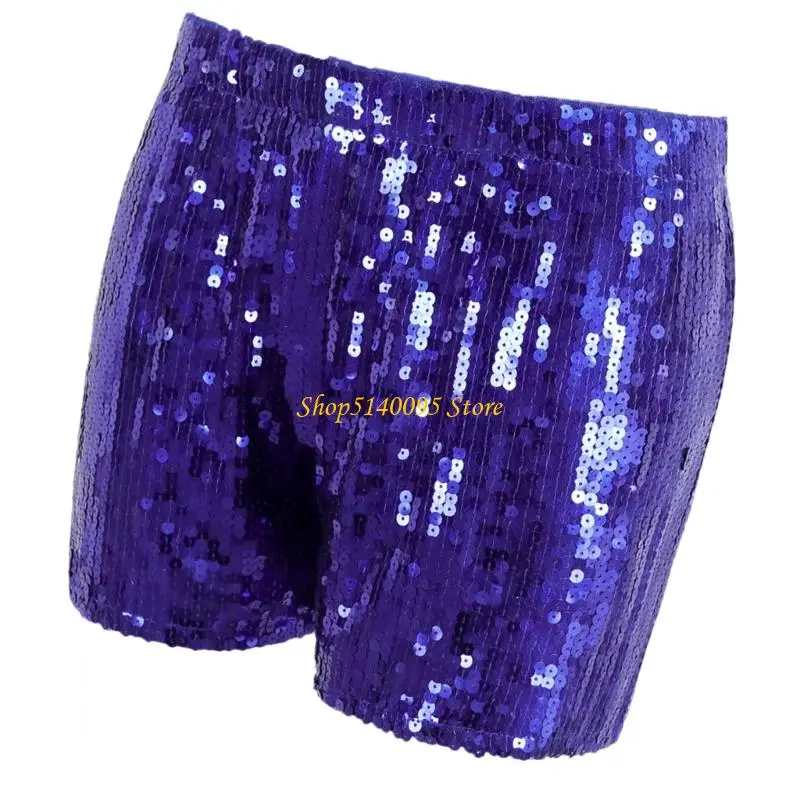 شورتات الترتر للسيدات DXAE وميض الهزات القصيرة المعدنية للأندية الهدايا