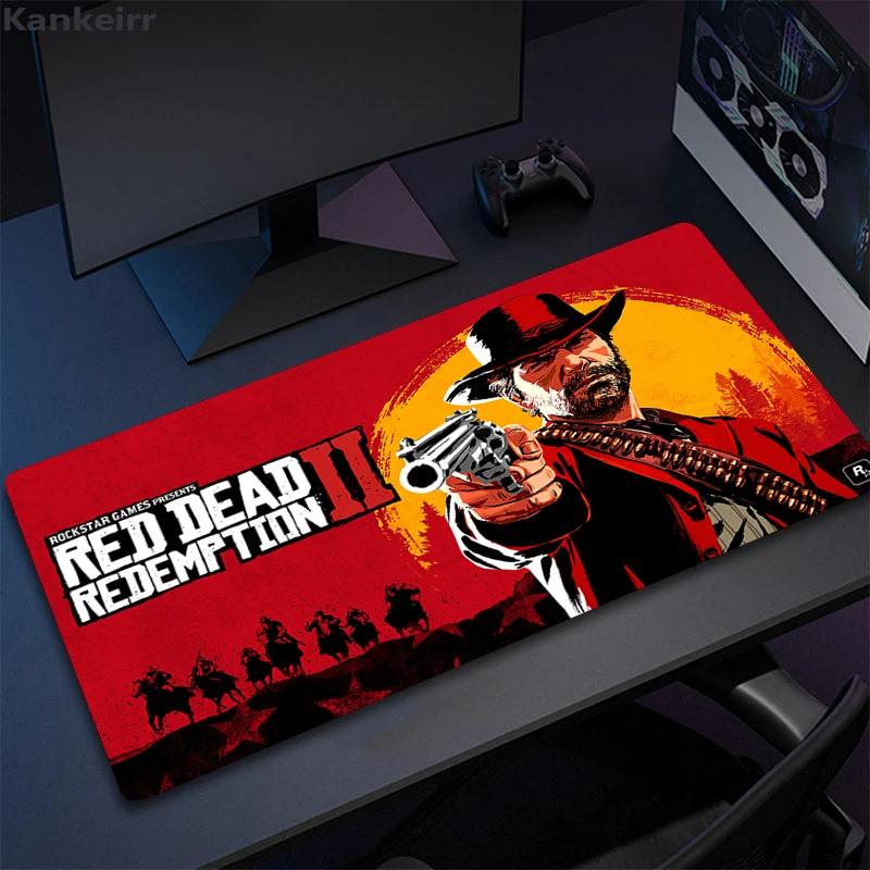 Red Dead Redemption 2 Gaming Keyboard Mouse Pad Pc Gamer Girl Desk Mat Xxl Anime Cute Mausepad Computer Accessories Mousepad XL