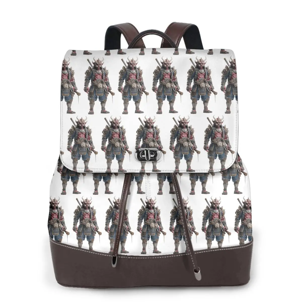 Akioni The Crimson Samurai Demon Bookbag School Student Bags Hiking Travel Daypack for Women Fashion Derma Backpack