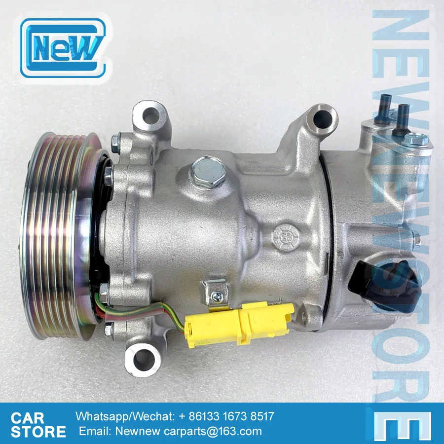 New SD6C12 A/C Compressor For Citroen Berlingo C3 C4 Coupe Grand Picasso 9670318880 9651910980 9659875780 9678656080 6453WL 645