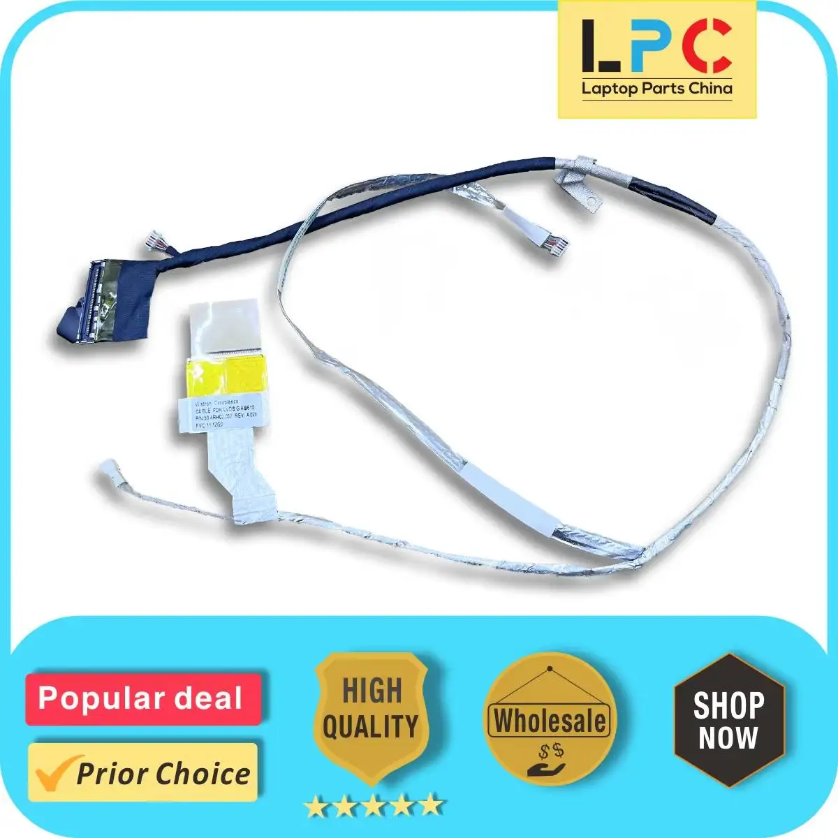 LCD Cable for HP Pavilion DV6-6000 50.4RH02.032 New Laptop LCD Display Video Screen Flex Cable
