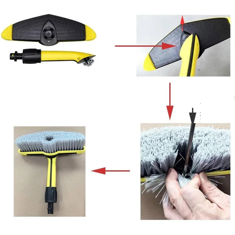 فرشاة غسيل الأسطح الناعمة البديلة ABGP لسلسلة Karcher K K2/K3/K4/K5/K6/K7 أجزاء غسالة الضغط 2.643-233.0