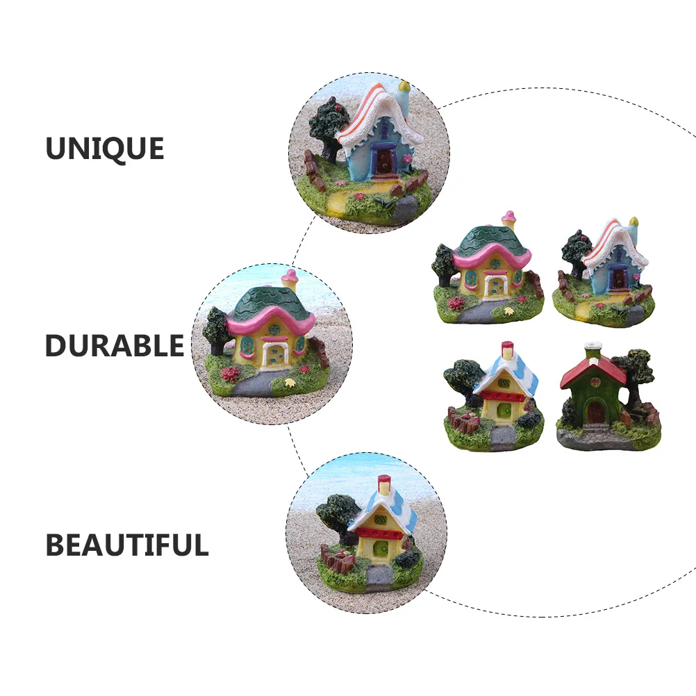 

4pcs Resin For Aquarium Landscape Ornament Fish Tank Decor Craft Accessory Landscape Aquarium Ornament Supplies