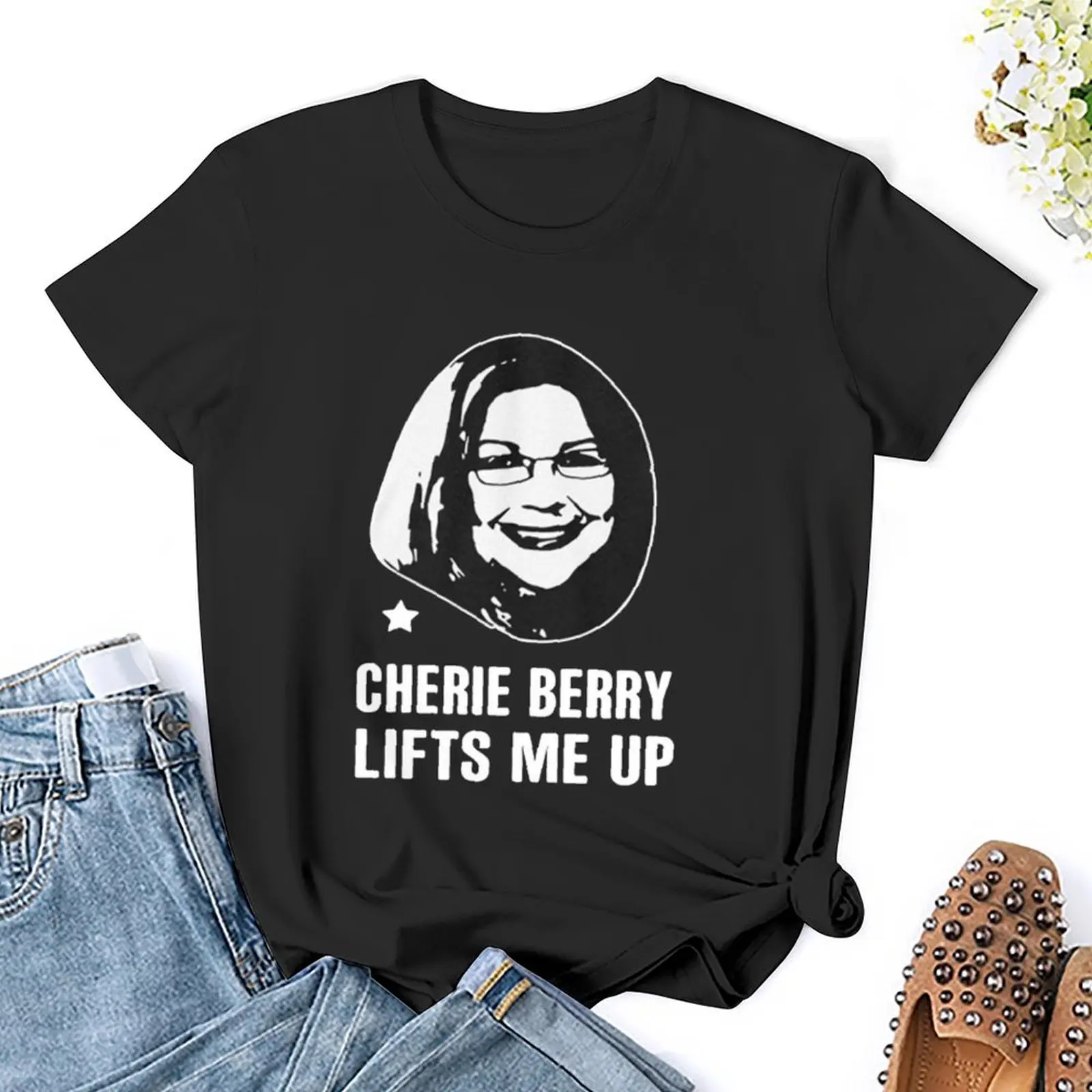 Cherie Berry hebt mich auf T-Shirts-4500 T-Shirt plus Größe Tops Hippie Kleidung Western T-Shirt Kleid für Frauen