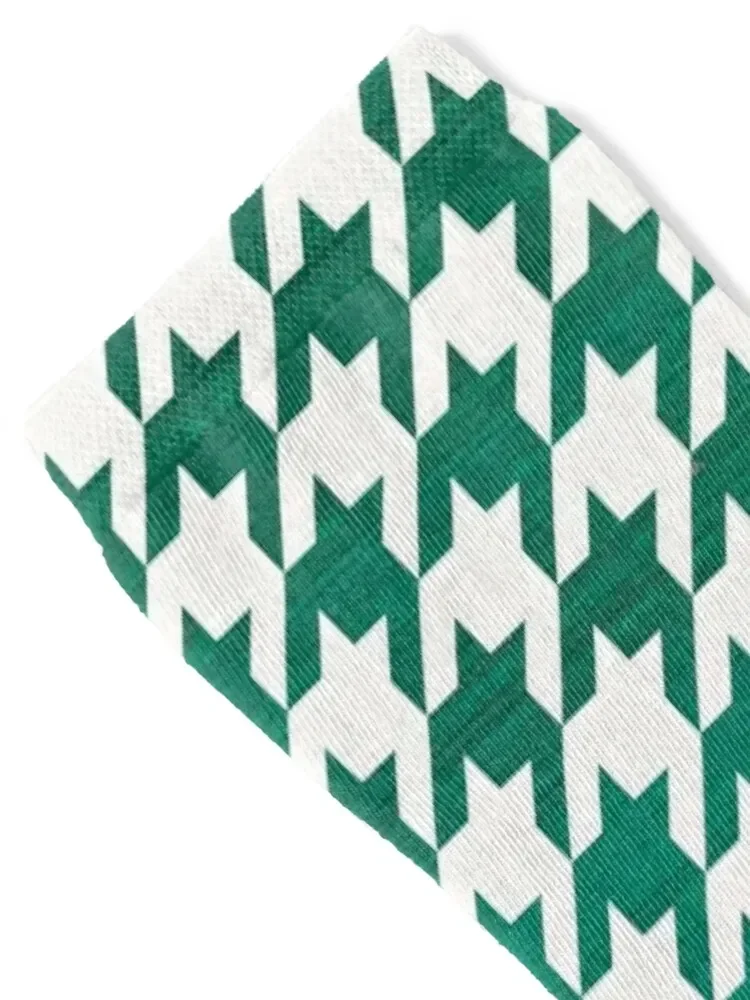 Houndstooth – Emerald Ombré Socks man colored Man Socks Women's