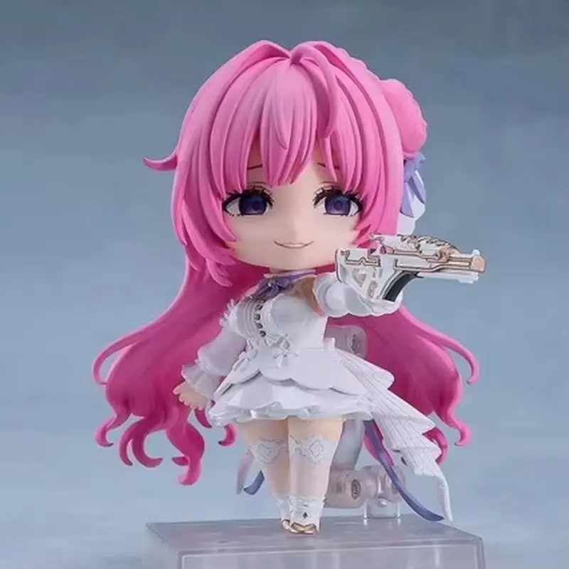 Urocza Różowa Figurka Chibi 2740 z Włosami, Postać Anime, Ozdoba na Biurko, Kolekcjonerska Zabawka z Wymiennymi Twarzami, Prezent Urodzinowy Anime