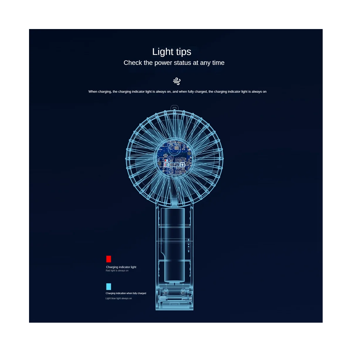 Mini ventola USB ricaricabile 1200MAh ventola portatile portatile Lazy Travel Shopping raffreddamento ventola silenziosa ventola di raffreddamento-giallo chiaro