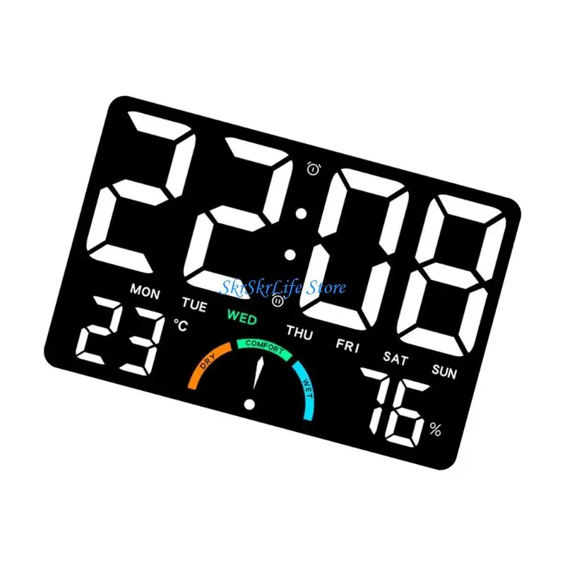 E65E Color Display Weather Stations Clock Thermometers Hygrometer With Temperature Alarm Humidity Trend Indoor Outdoor