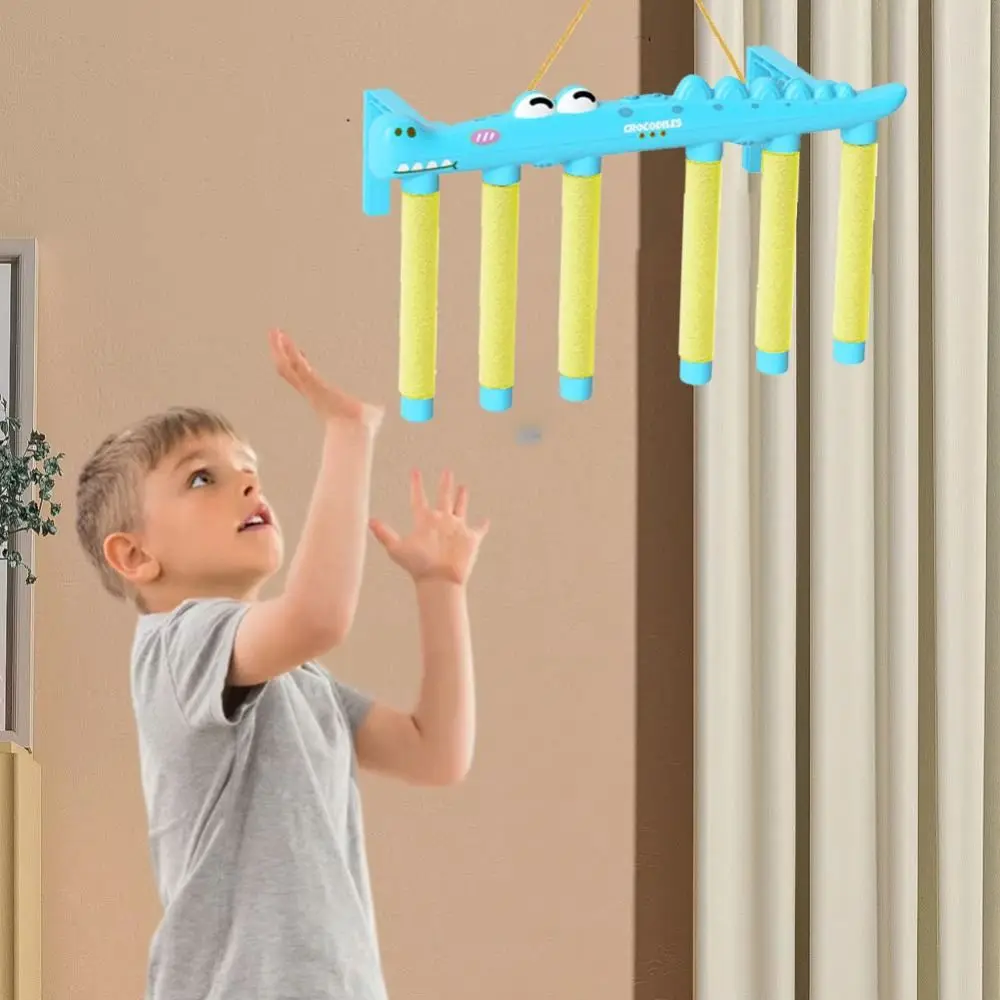 

Crocodile Challenge Falling Sticks Game Exercise Prop Parent-Child Catching Sticks Sensory Toy Falling Interactive