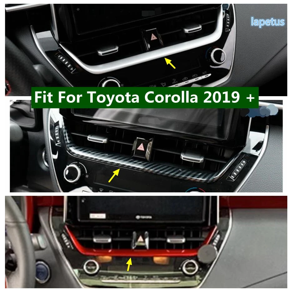 

Central Control Navigation Air Conditioner Outlet AC Vent Decor Frame Cover Trim For Toyota Corolla 2019 - 2024 Car Accessories