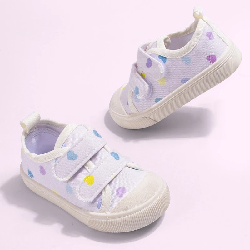 

Детская повседневная парусиновая обувь 2025 года, четырехсезонная новая детская спортивная обувь на плоской подошве в стиле ретро для девочек, противоскользящая мягкая подошва, унисекс, кампусная обувь