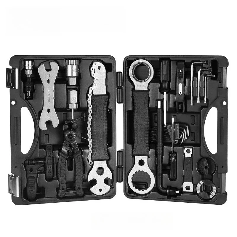 Bicycle Repair Tool Kit, Multi-function Bike Maintenance Box Set, Mountain Road Bike Service Tools for Cycling Repair