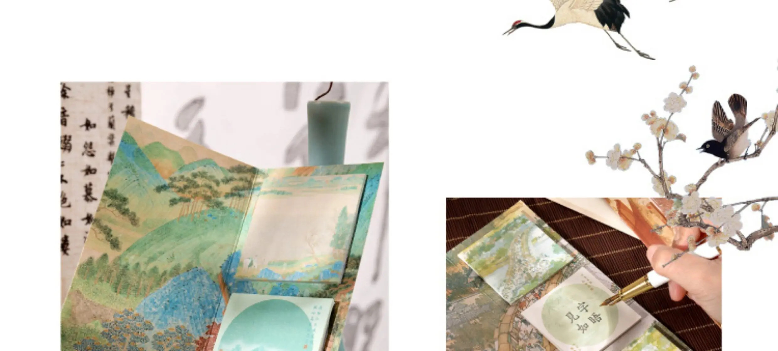 Schöne Haftnotizen im chinesischen Stil mit hohem ästhetischem Wert, antike Kalligrafie-Materialien für Lesenotizen von Schülern, wiederverwendbare Haftnotizen. – Detail 6