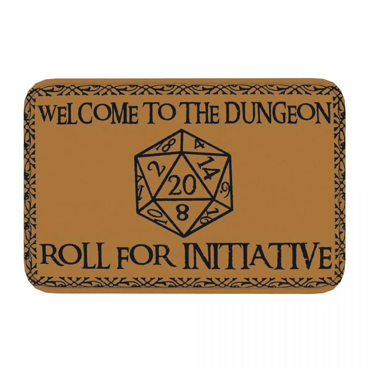 Welcome To The Dungeons Roll For InitiativeBathroom Mat Dnd Game Doormat Kitchen Carpet Balcony Rug Home Decor