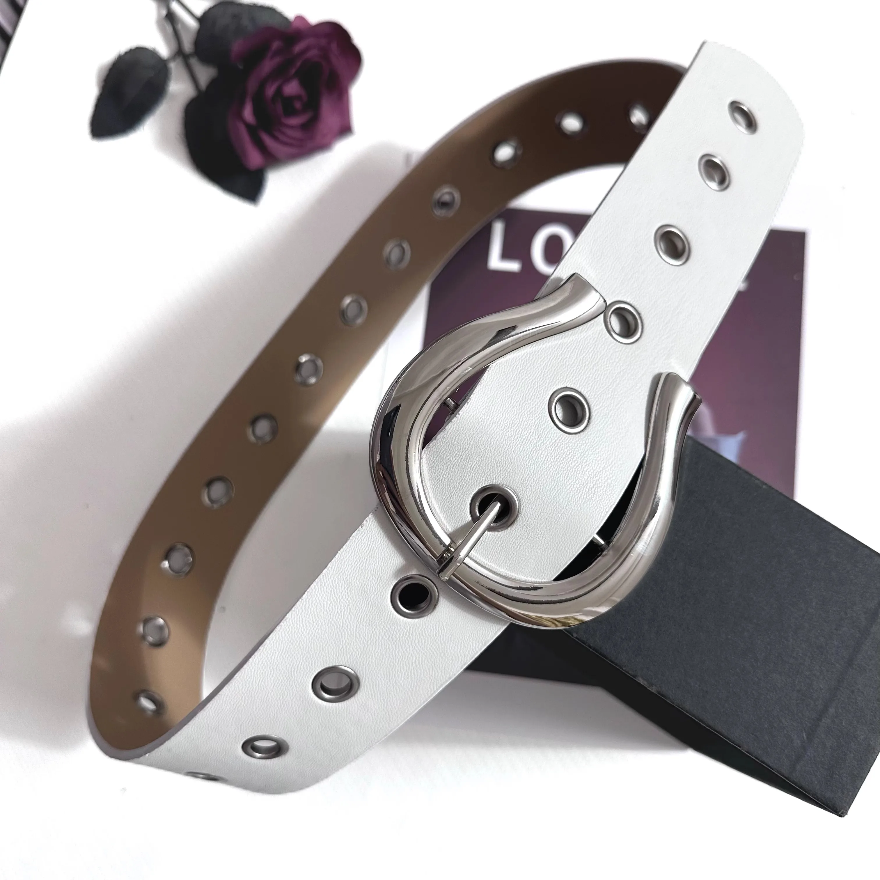 ผู้หญิง Vintage Hollow Out PU หนังรัดตัวหญิง Cummerbund Coat เข็มขัดชุด Decration เข็มขัดกว้าง J1464