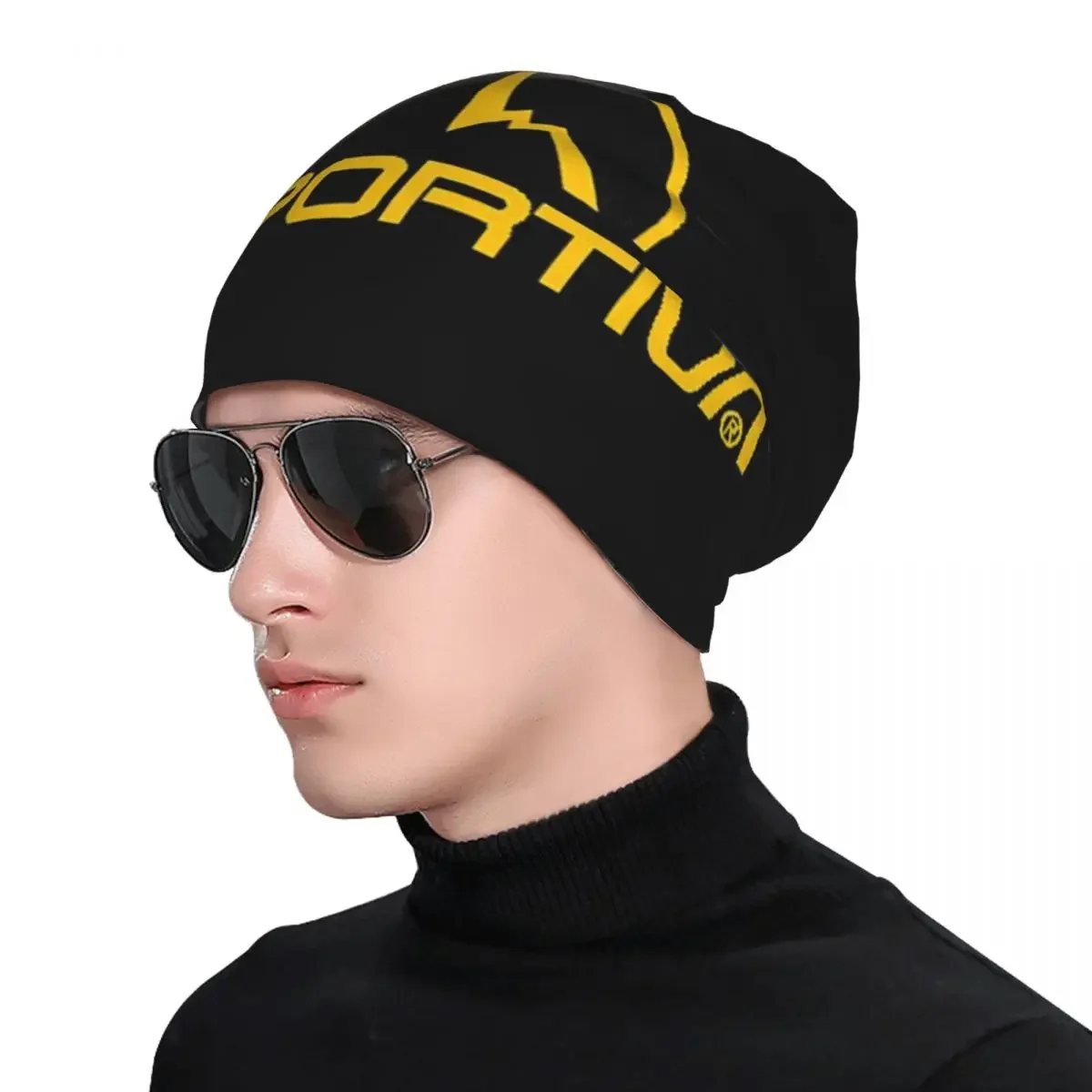 La Sportiva Merch Warm Knitted Cap Fashion Bonnet Hat Autumn Winter Outdoor Beanies Hats for Unisex Adult