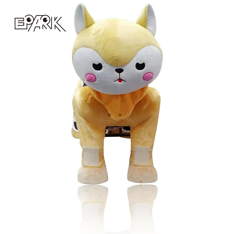 Rides on Toys Plush Dog Animal Ride Horse   Electric Animal Ride