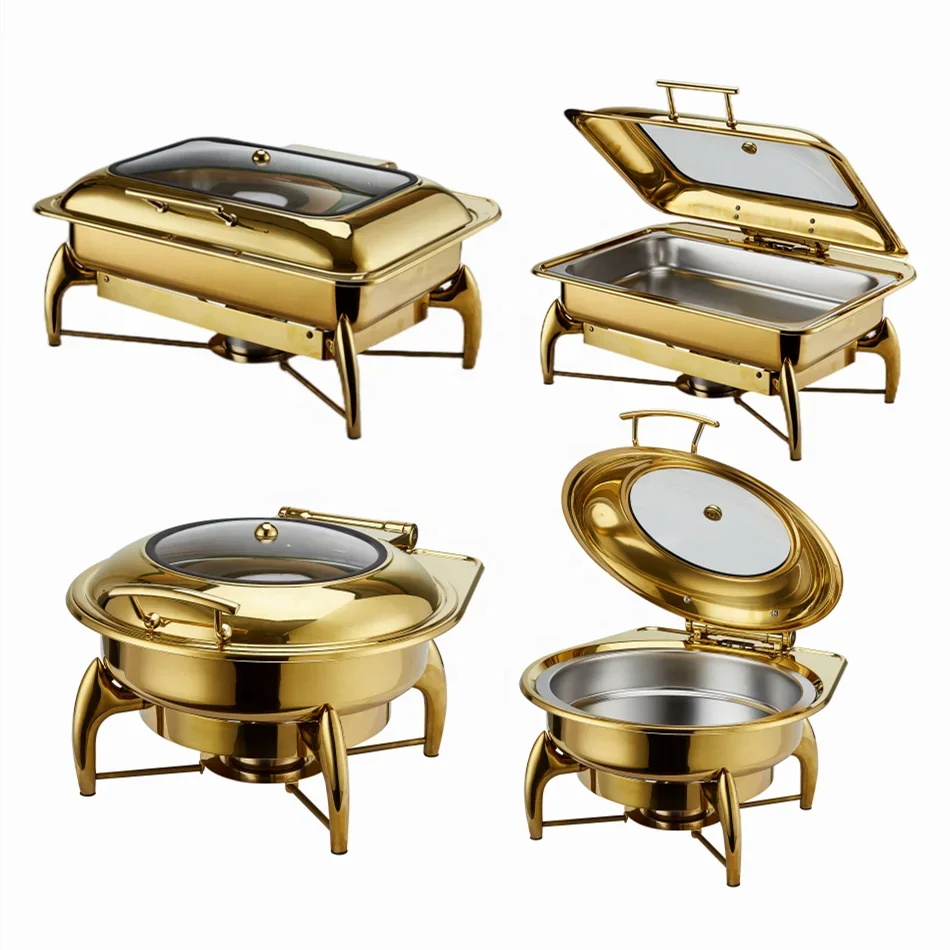 

High Quality Stainless Steel Food Warmer Buffet Kitchen Equipment Chafing Dish for Restaurant and Hotel 6L/9L