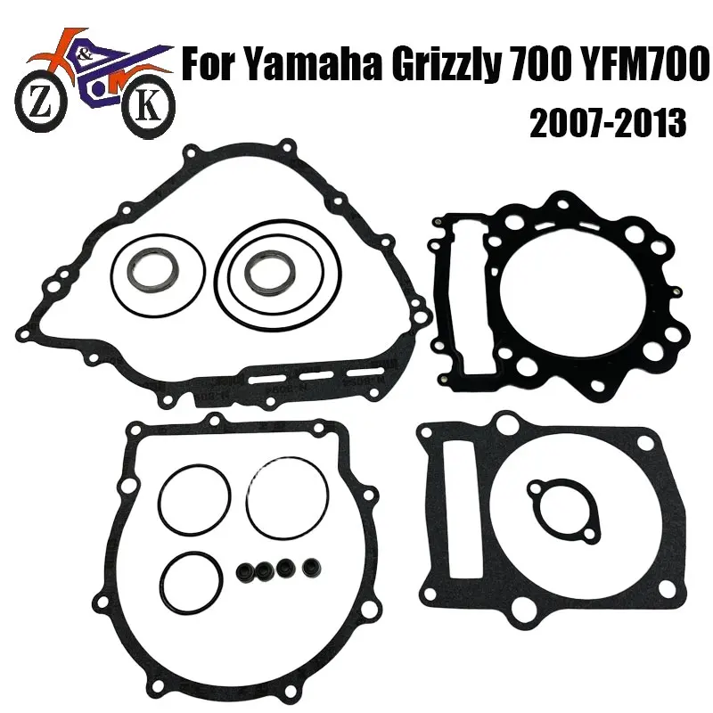 

Комплект прокладок двигателя мотоцикла для Yamaha Grizzly 700 YFM700 2007-2013, Rhino 700 YXR700F 4x4 FI ATV, комплект прокладок крышки цилиндра