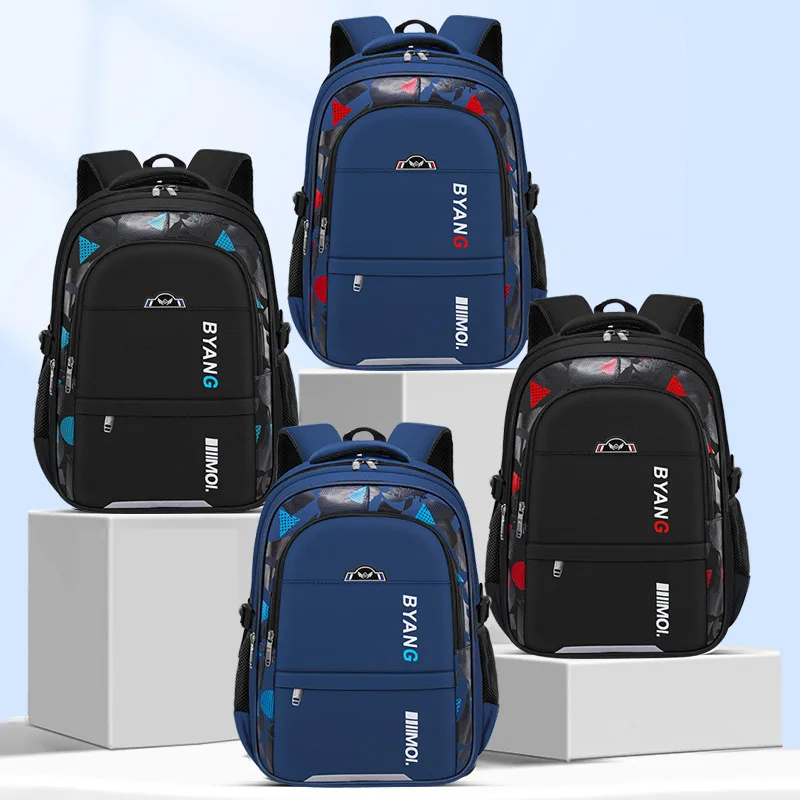 Burden-Reducing Backpack for Boys Grades 3-9,Large Capacity School Bag for Elementary&Middle School Students,Kids Bookbag
