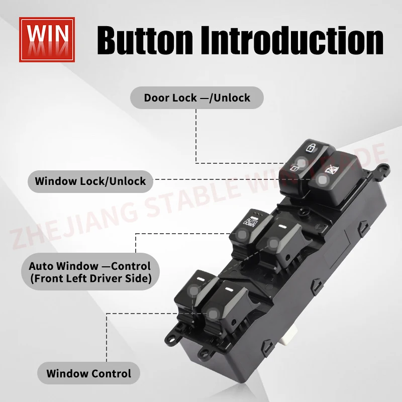 New 93570-B5000 Electric Power Window Master Control Switch Car Window Switch for KIA Forte 2014 2015 2016 2017 2018 18Pins