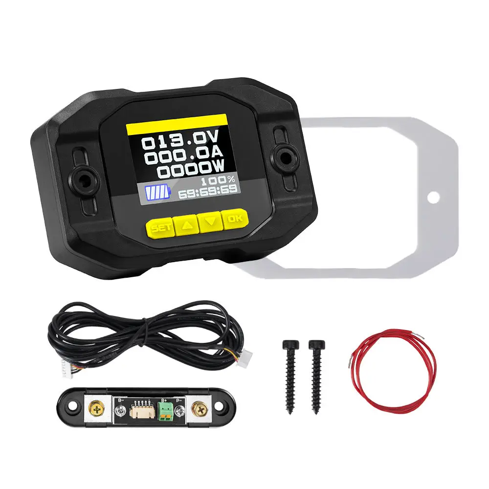 RV Caravan Auto Batterie Kapazität Anzeige Coulomb Spannung Test Ausrüstung ATEM POWER Tragbare 12V 100A Batterie Monitor Tester