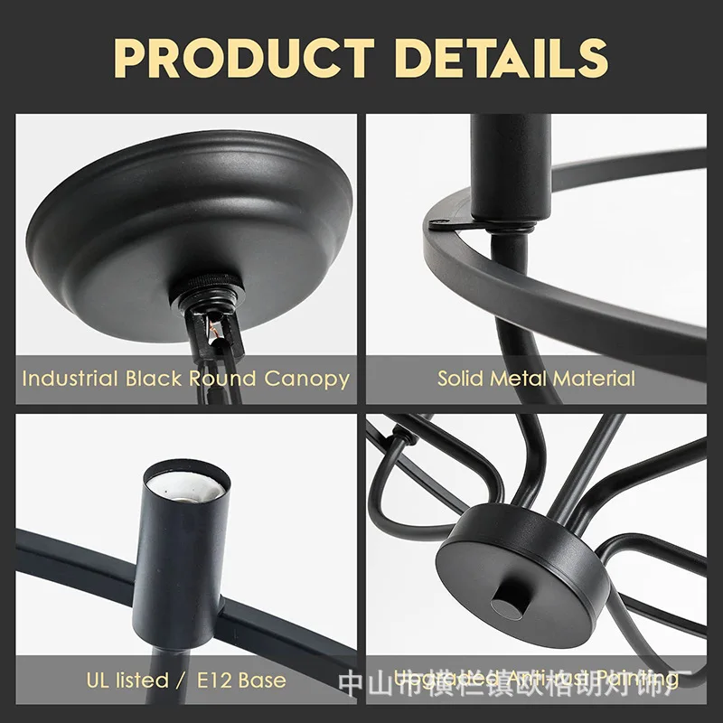 Living Room Coffee Table Ceiling Chandelier Pendant Modern Dining Room Decor Light Ring Light Free Shipping Decoration Home Iron
