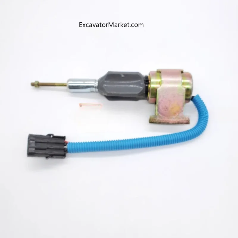 Excavator Parts For Hyundai 210 220-3/5 Cummins Flameout Switch Oil Cut-off Valve Solenoid Valve 3932530 Excavator Parts