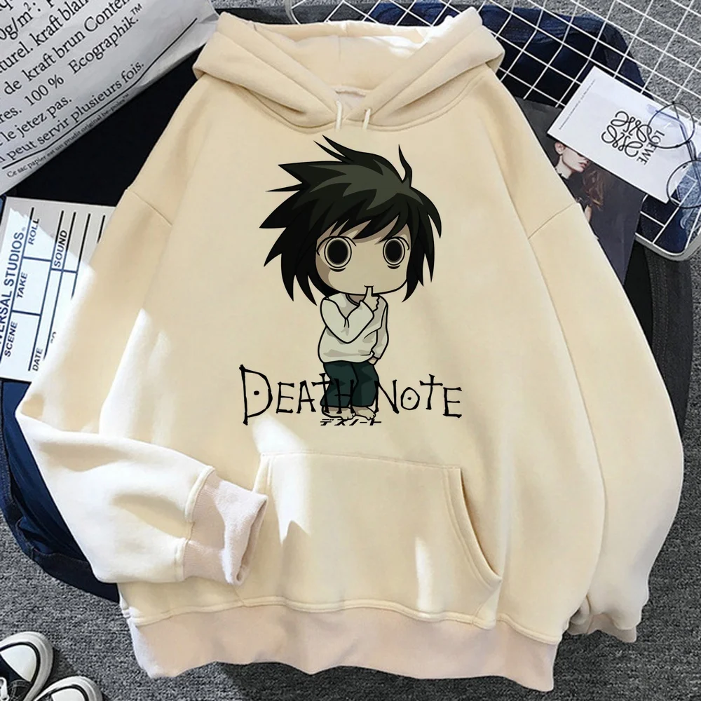 Death Note sweatshirt kawaii fashion unisex 2000s sudadera mujer winter warm Casual Aesthetic