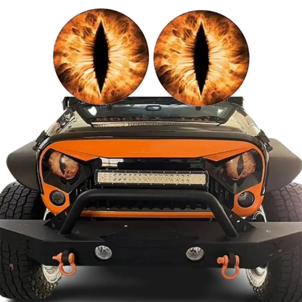 

2PCS Beast Eyes Headlight Decals For Wrangler Animal Eye Car Light Stickers Car Body Styling Decoration Accessories 20*20CM