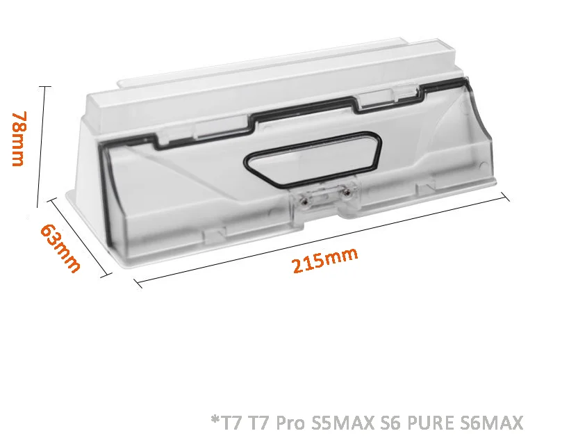 1 قطعة صندوق غبار مناسبة ل Roborock S5 ماكس S6 النقي S6MAX S5Max T7 T7 برو فراغ قطع الغيار